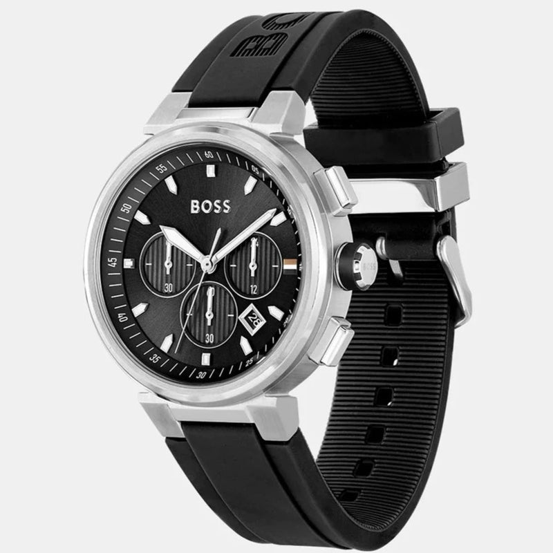 Reloj HUGO BOSS hombre One-Men cronógrafo de silicona negro 1513997