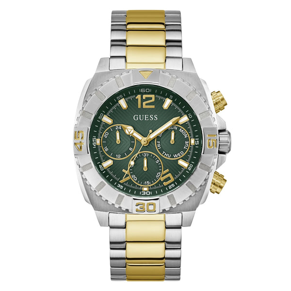 Reloj analógico de cuarzo GUESS Traction Men Green Dial GW0800G1