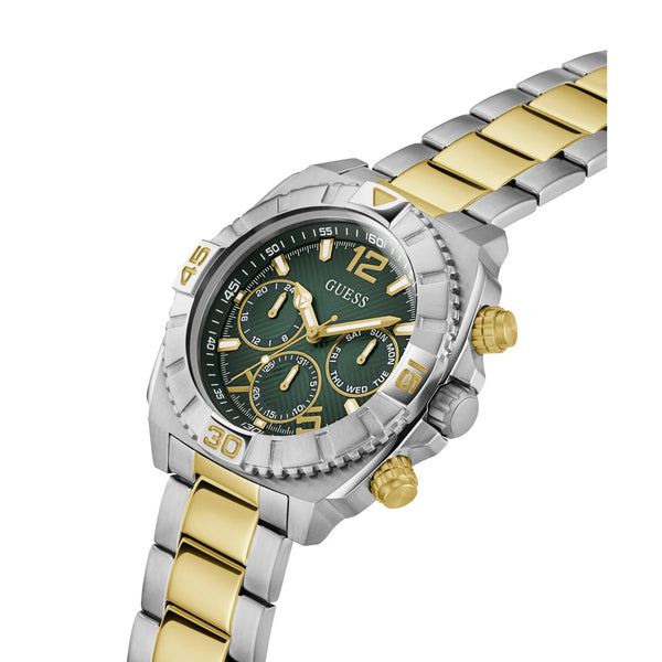 Reloj analógico de cuarzo GUESS Traction Men Green Dial GW0800G1