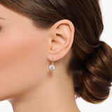 Pendientes Thomas Sabo con baño de oro y circonita blanca grande H2287-414-14