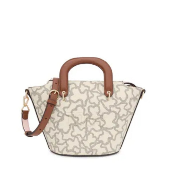 Bolso capazo TOUS pequeño S kaos icon Beige-multi 2002127801