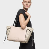 Bolso TOUS City mediano beige y negro Kaos Icon 2002186651