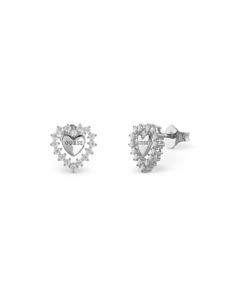 Pendientes Guess Jardin JSBE04458JWRHT-U de plata y circonitas