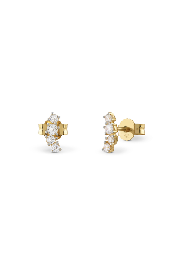 Pendientes Guess Jardin JSBE04491JWYGT-U de plata con baño en oro