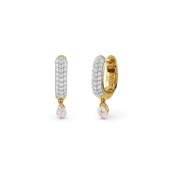 Pendientes Guess Nuances JSBE04506JWYGT-U de plata con baño de oro