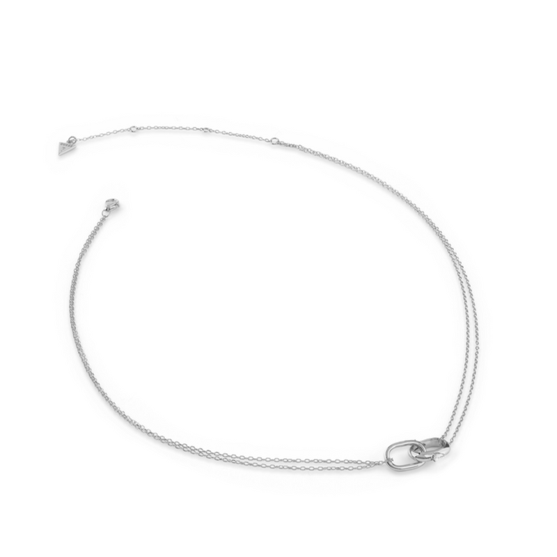 Collar Guess Nuances JSBN04558JWRHT-U de plata