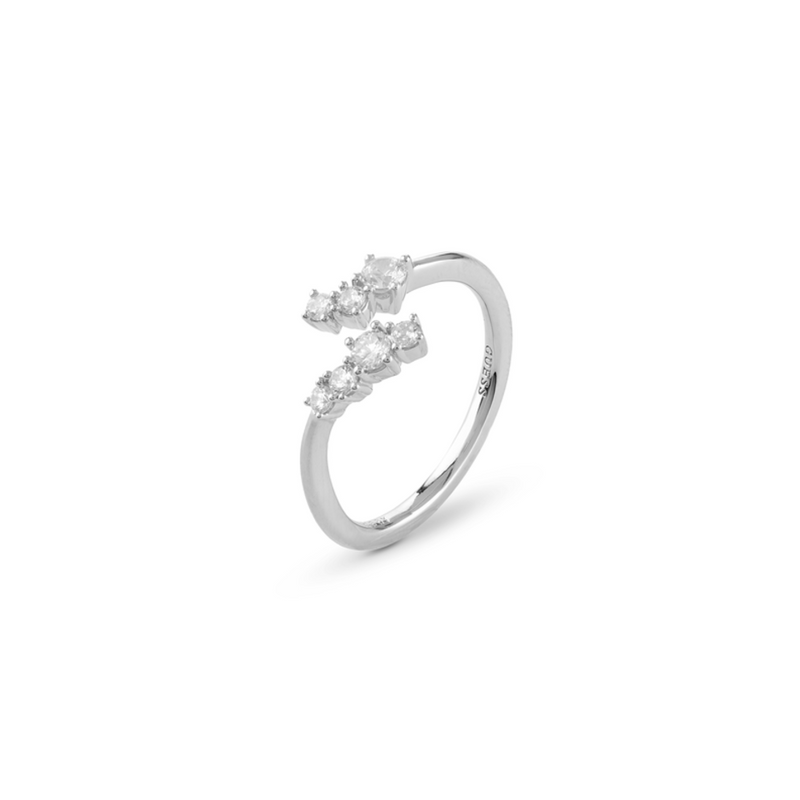 Anillo Guess Jardin JSBR04477JWRH de plata