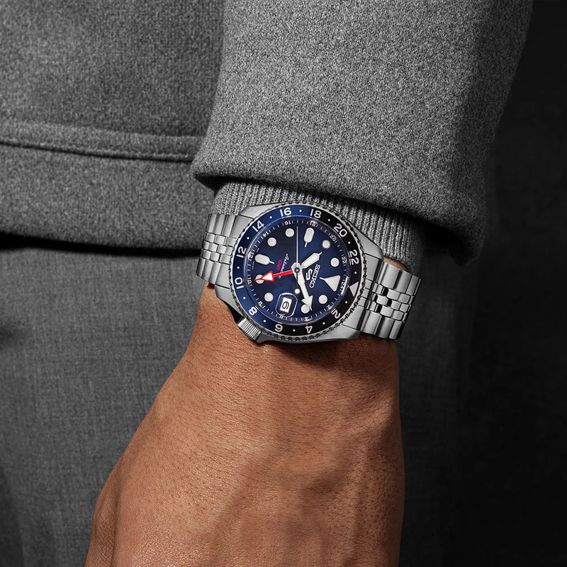 RELOJ SEIKO 5 SPORTS STYLE GMT AZUL 42,5MM SSK003K1