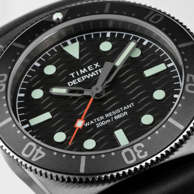 Reloj TIMEX  Deepwater Reef 200 41mm con correa de caucho sintético TW2W74700