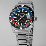 Reloj de pulsera de acero inoxidable TIMEX Deepwater Reef 200 GMT 41mm TW2W95300