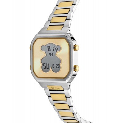 Reloj digital TOUS  D-bear con brazalete de acero SS y acero IPG dorado D-BEAR 3000134600